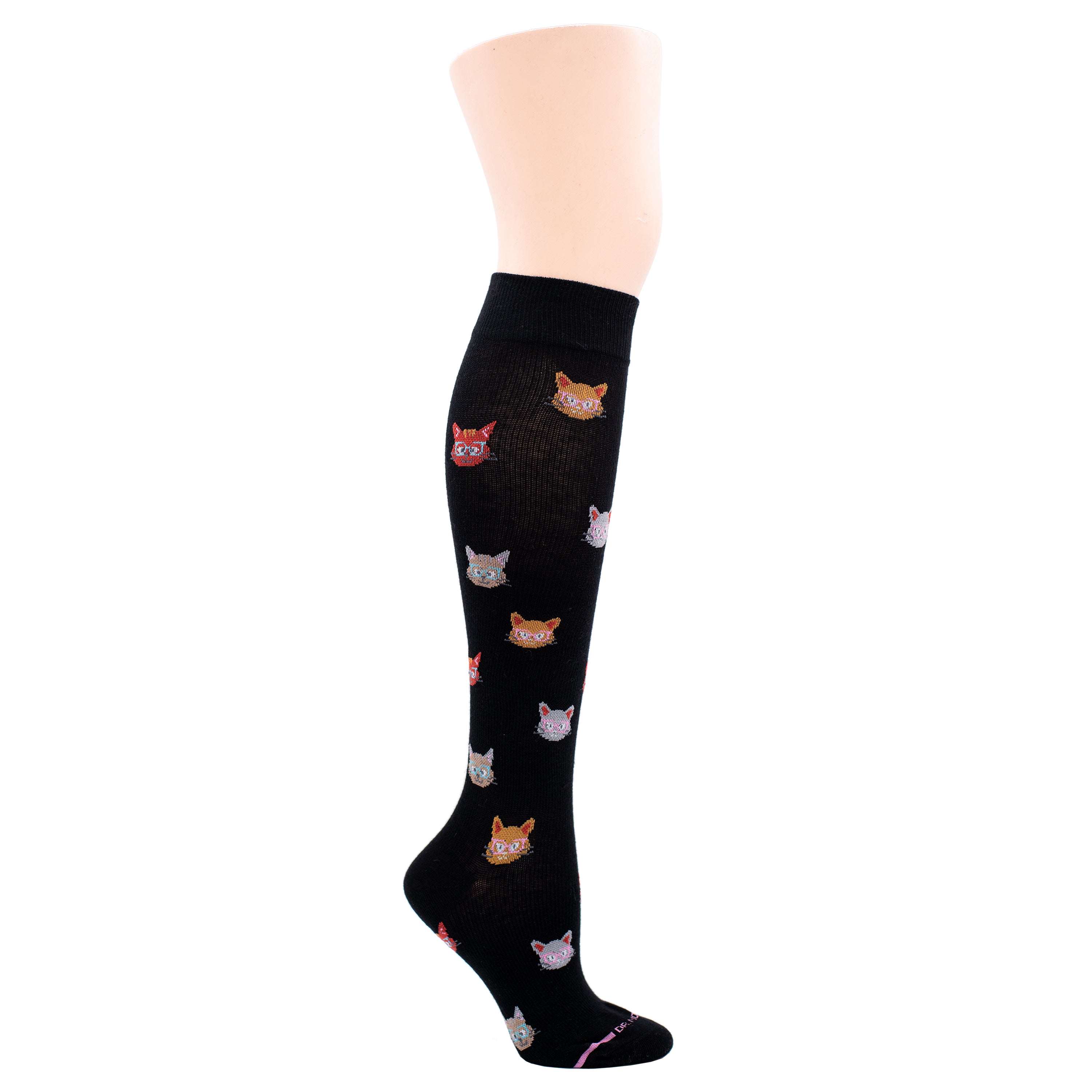 Cats in Glasses | Knee-High Compression Socks For Women
