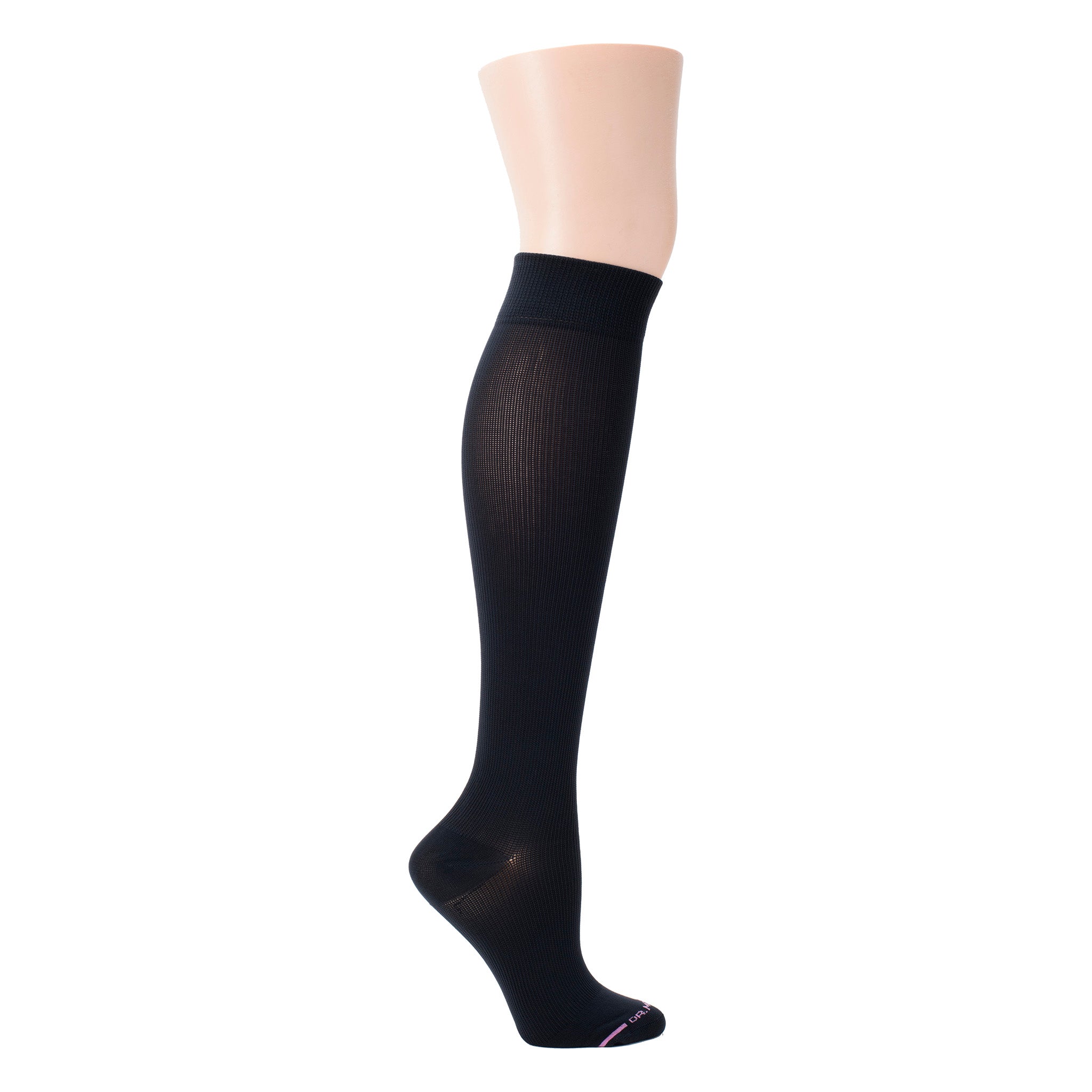 Solid Microfiber Nylon | Knee-High Compression Socks For Women