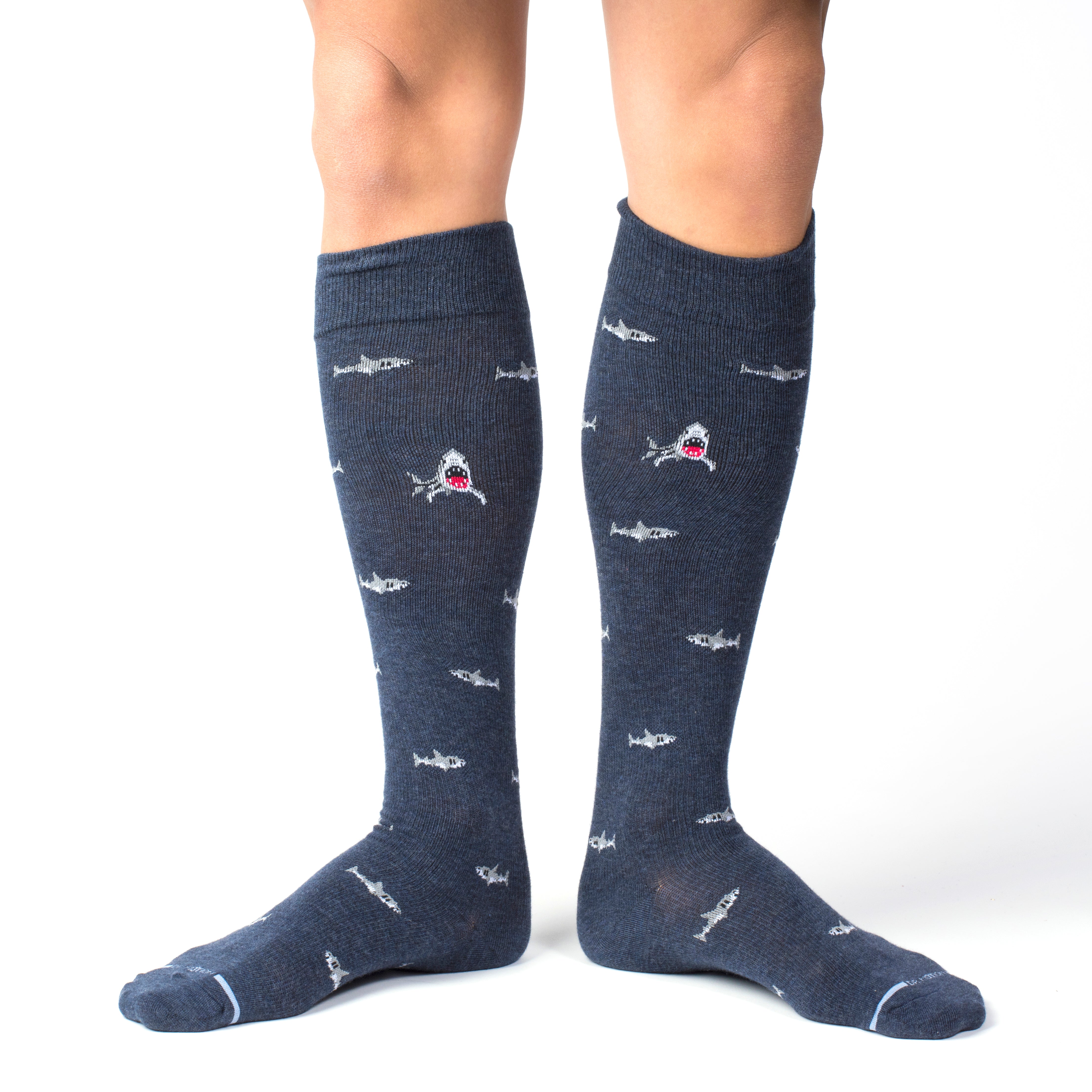 Shark | Knee-High Compression Socks For Men