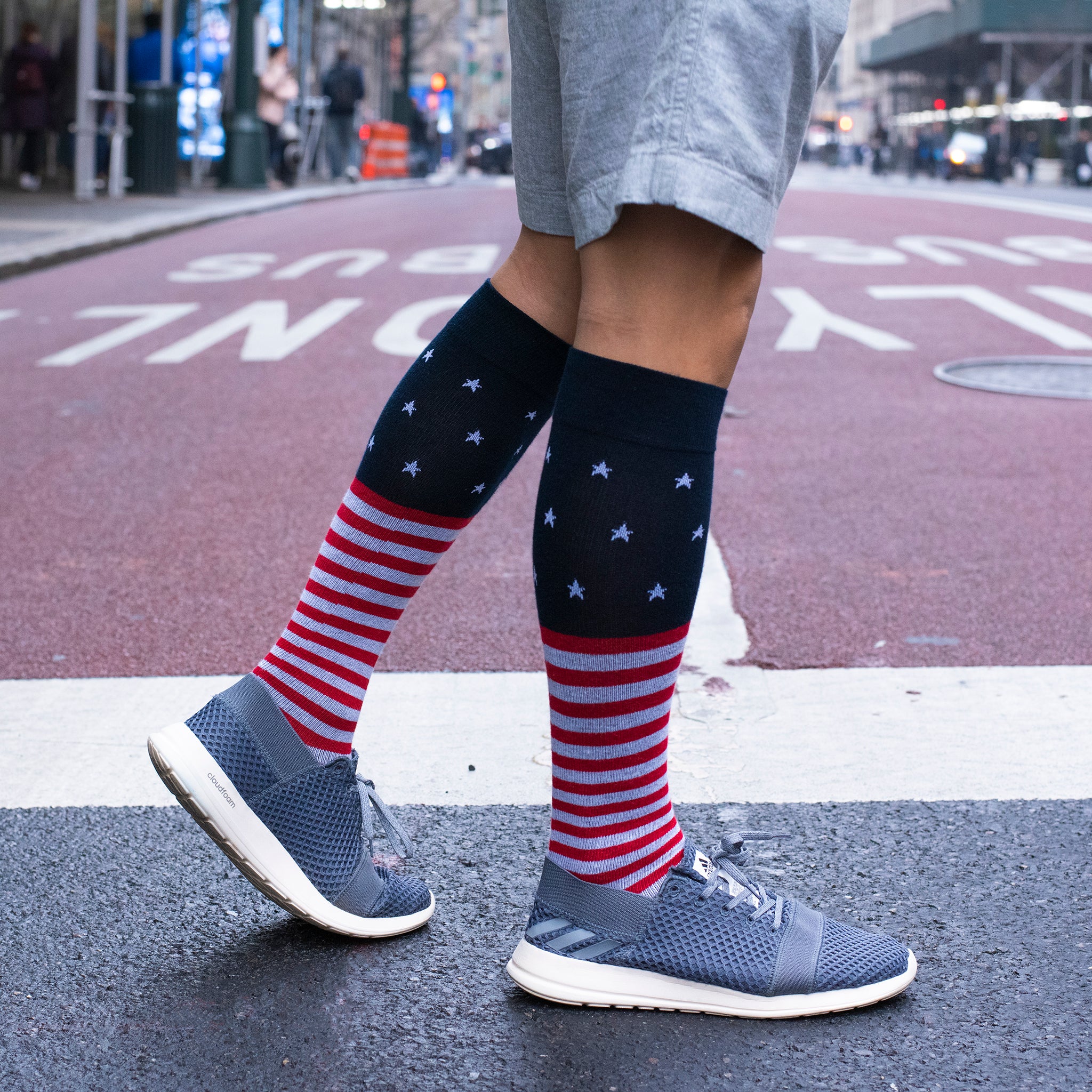 Stars Stripes | Knee-High Compression Socks For Men