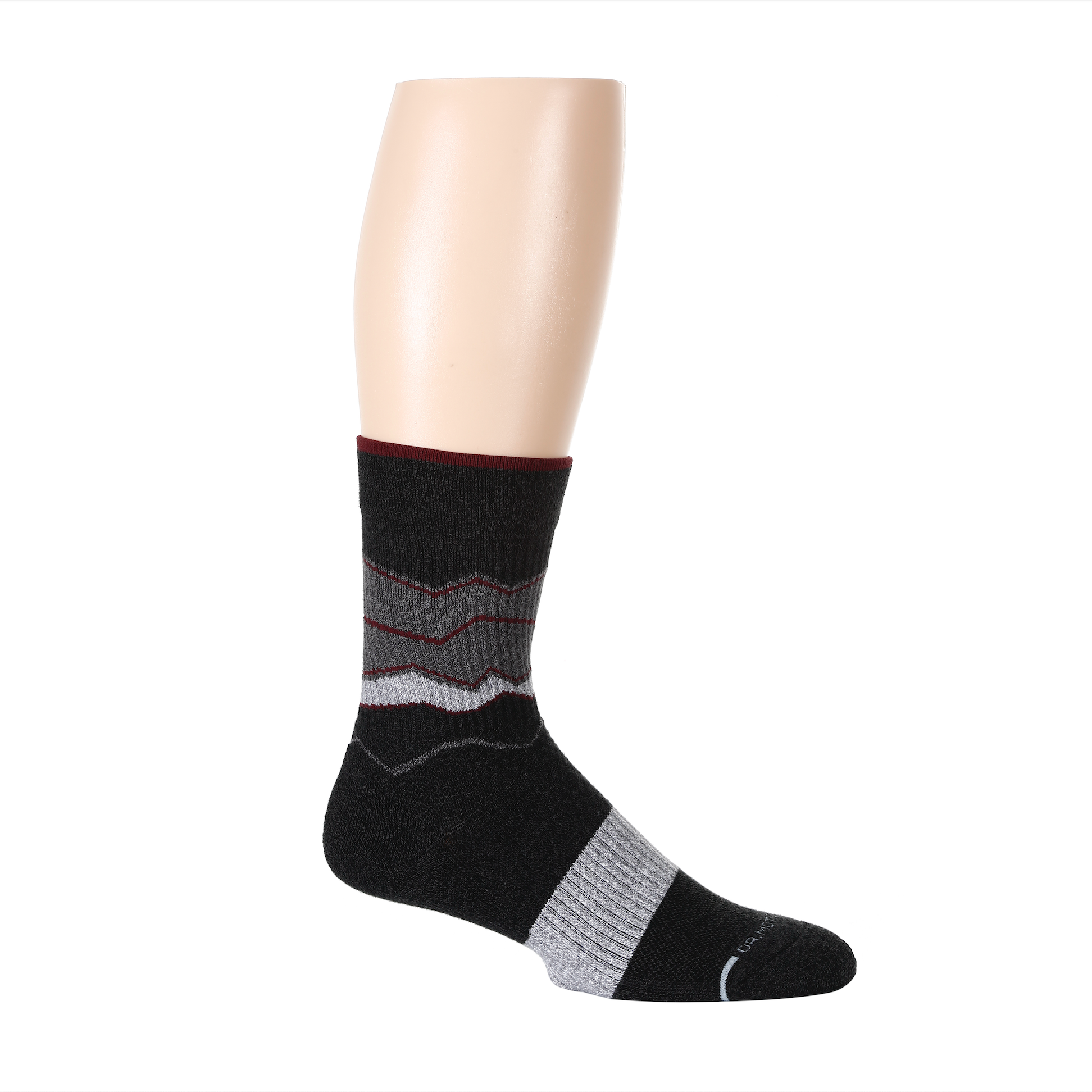 Dr. Motion Men's 2 Pack Basic Colors Everyday Compression Ankle Socks White