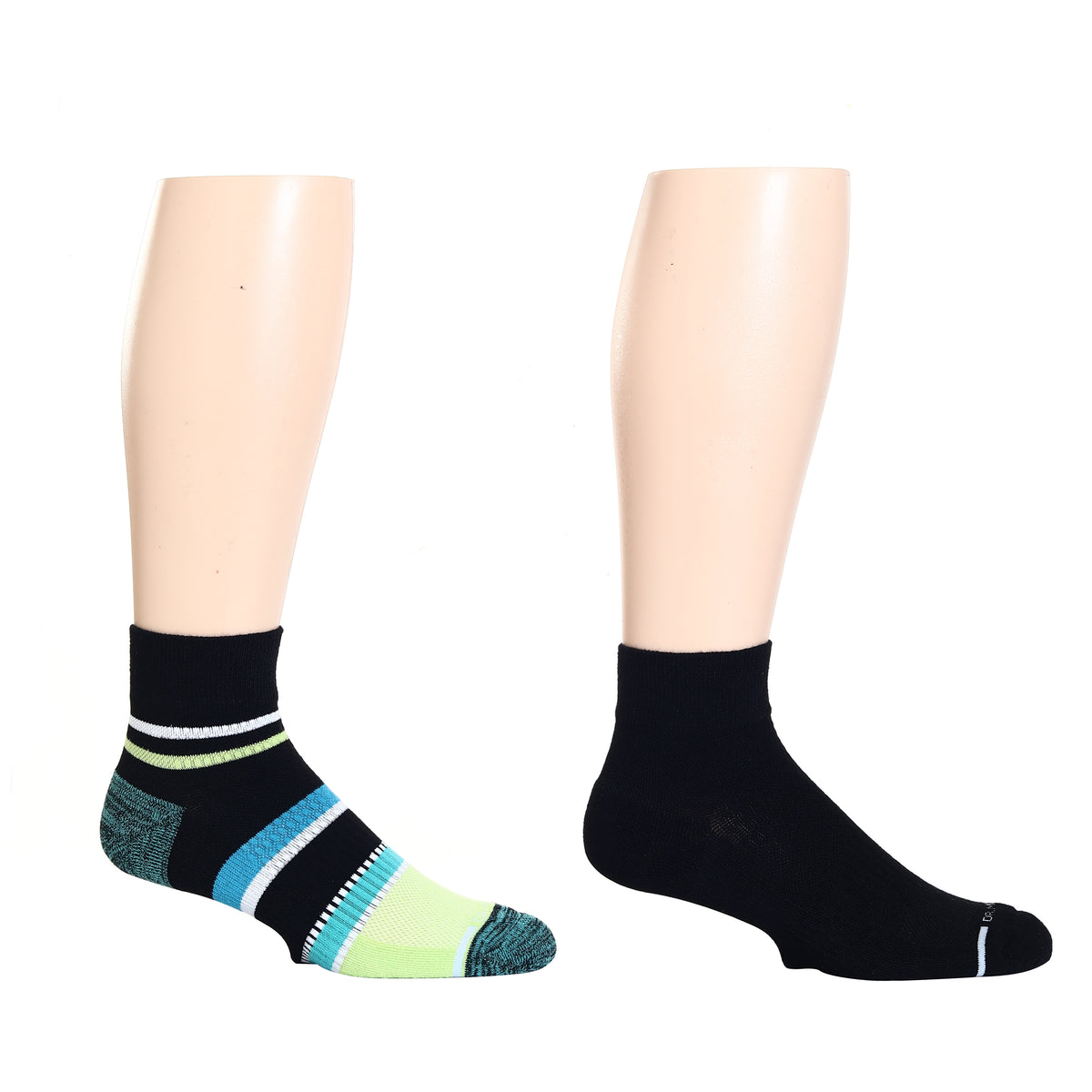 Varied Stripes | Quarter Compression Socks For Men | Dr. Motion