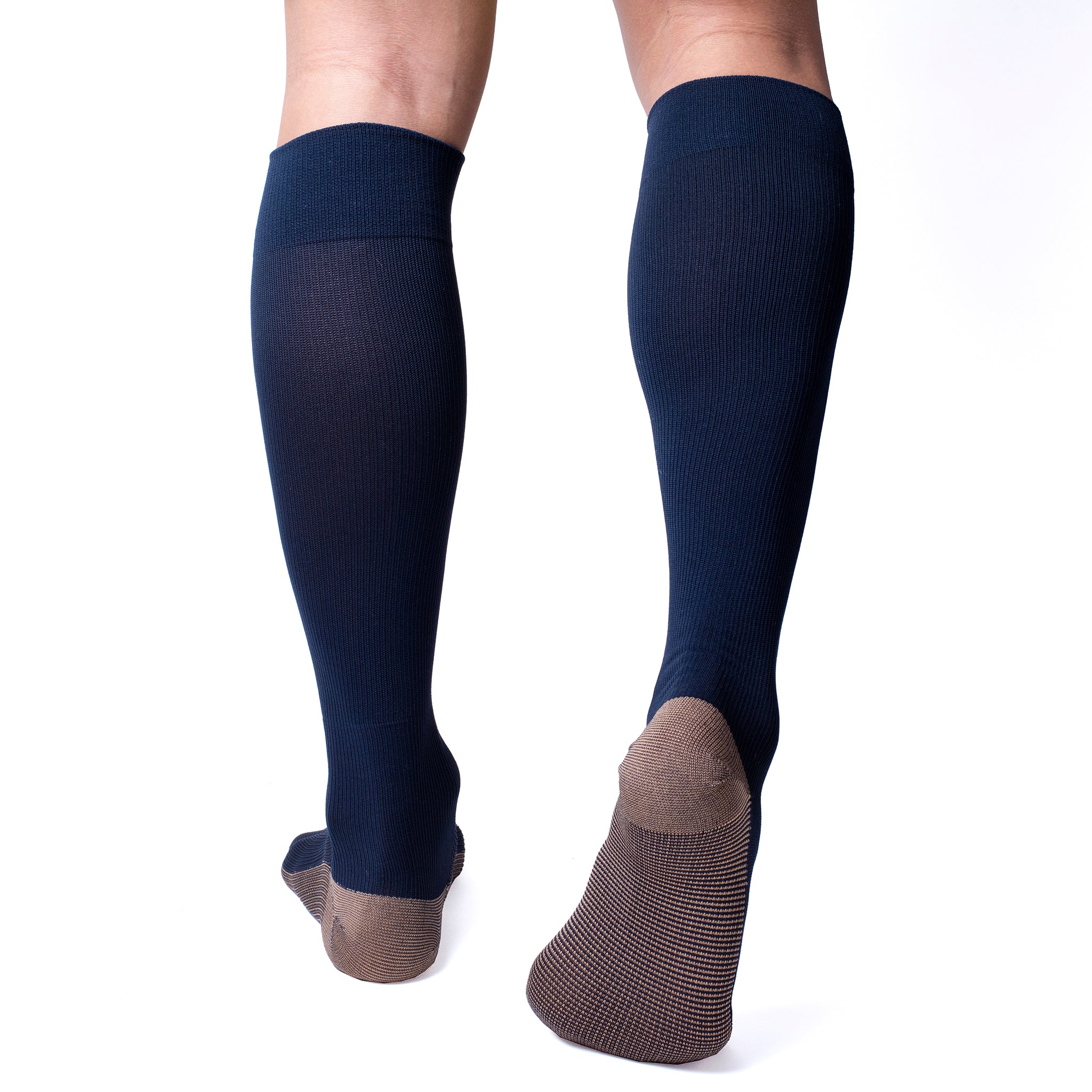 Solid Copper Infused | Knee-High Compression Socks For Men
