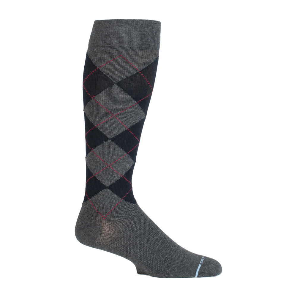 KneeHigh Compression Socks For Men Dr. Motion Classic Argyle
